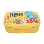 JAYPEE Steel Tek Jr. Insulated Lunch Box Disney, Yellow, 400 ml | Airtight Tiffin Box for School Kids Inner Stainless Steel Mini Box | Bpa Free