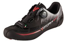 Vittoria Fusion Pro Road Cycling Shoes, Black, EU 40.5 (256-260 mm)