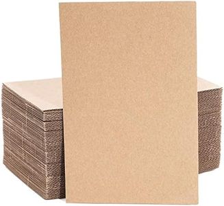 50 Pack Corrugated Cardboard Sheets 6x9, Flat Packaging Inserts for Packing, Shipping, Mailing (2mm Thick)