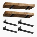 Shelf Brackets 6 Inch(4 PCS),Floating Shelf Bracket,Floating Shelves,Floating Shelf,Shelf Bracket,Equerre Pour Tablette Murale,Support Tablette,L Bracket,(1/5 Inch Thicked)