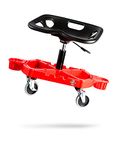 Adam's ProStool Detailing Creeper - Ergonomically Designed For Comfort and Functionality - Adjustable Height and Heavy Duty Rolling Wheels - Comfortably Detail or Paint Correct Any Vehicle