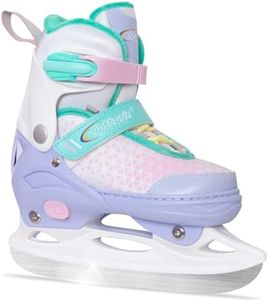 Nattork Adjustable Kids Ice Skate for Boys Girls, Soft Padding and Reinforced Ankle Support Ice Hockey Skates