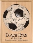 Soccer Coach Gift Plaque SIGNABLE P