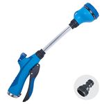 Sprout 65105-AMZ Melnor 8-Pattern 15" Watering Wand and QuickConnect Product Adapter Amazon Bundle, Blueberry Blue