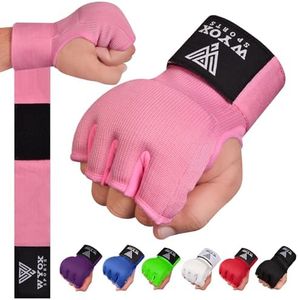 WYOX Gel Boxing Hand Wraps | Quick 80cm Wrist Wraps with Padded Knuckles for Men, Women & Youth | Ideal for Muay Thai, MMA, Kickboxing & Martial Arts