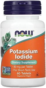 NOW Supplements, Potassium Iodide 30 mg, Non-GMO Project Verified, Dietary Supplement, 60 Tablets