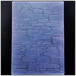 Kwan Crafts Brick Wall Plastic Embossing Folders for Card Making Scrapbooking and Other Paper Crafts 3040238