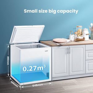 COMFEE' 99L Chest Freezer – Freestanding, Digital Control, White