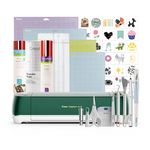 Cricut Explore Air 2 Starter Bundle - Includes 50 Images & 10 Fonts, Materials, Tool Set, Trimmer, Transfer Tape, Machine Mats & TrueControl Knife, Emerald