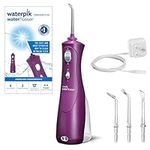 Waterpik Cordless Plus Water Flosser with 2 Pressure Settings, Dental Plaque Removal Tool Ideal for Travel or Small Bathrooms with Rechargeable Battery, Orchid