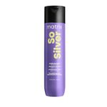 Matrix So Silver Purple Toning Shampoo, Neutralises Unwanted Yellow Undertones and Illuminates Colour, 300ml, For Blonde, Platinum, Grey and Silver Hair