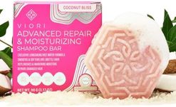 Viori Coconut Bliss Advanced Repair and Moisturizing Shampoo Bar - Made with Rice Water for Hair Growth - Handcrafted Sulfate Free Shampoo