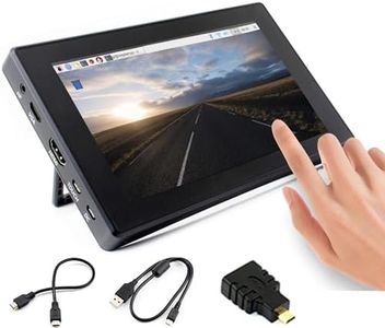 7inch HDMI LCD (H) (with case) Capacitive Touch Screen 1024x600 IPS Display Monitor with Toughened Glass Cover Support All Raspberry Pi 4B/3B+/3B/2B/Zero/Jetson Nano/Banana Pi/Windows 10/8/7
