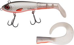 Abu Garcia Svartzonker McHybrid, Fishing Hook, Hard Lures, Predator Fishing, Pike, Bait Supplied with Paddle Tail and Curl TailUnisex, Fegis, 74g | 165mm