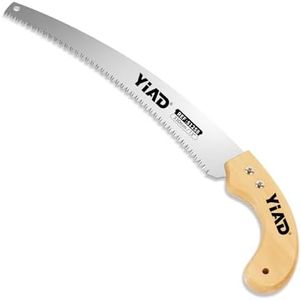 Hand Pruning Saw, 13" Curved Blade Handsaw, Hunting Saw Gardening Hand Tools Wood Working Tools, Tree Branch Cutter Wood with Hanging Scabbard for Tree Trimming Woodworking Hunting Camping