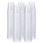 [500 Pack] 3 oz. Clear Cups, Small Disposable Bathroom, Espresso, Mouthwash Polypropylene Cups