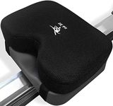 Rowing Machine Seat Cushion (Model 2) That Perfectly fits Concept 2 with Thicker Memory Foam, Washable Cover, and Straps- Also Works Great with Exercise Recumbent Stationary Bike