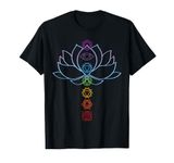 Spiritual Zen Lotus Flower Chakras Aligned Yoga Lover T-Shirt