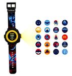 Lexibook, Batman, Adjustable Projection Watch Digital Screen, 20 Images of Batman, for Children, Black/Yellow, MW050BAT