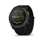 Garmin Enduro™ 3 – 51 mm, Solar, Sapphire, Ultraperformance GPS Smartwatch, Extreme Battery Life, Detailed Mapping, Built-in LED Flashlight, Carbon Gray DLC Titanium with Black UltraFit Nylon Strap