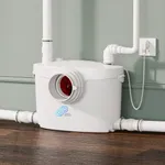 Simple Project Powerful1000W Macerator Pump with 4 Water Inlets for Macerating Toilet, Upgraded Basement Toilet System 41.01 Ft/12.5 M Head, Sewerage Grinder for Shower, Basement, Bathtub Waste Water