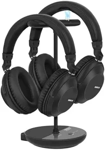 SIMOLIO 737D2 Plus - Wireless Headphones for TV Watching with Cinema and Clear Dialog Modes, Volume Boosted Dual Headphones Bluetooth for Seniors, No Delay, TV & Bluetooth Mode, 164FT/50M