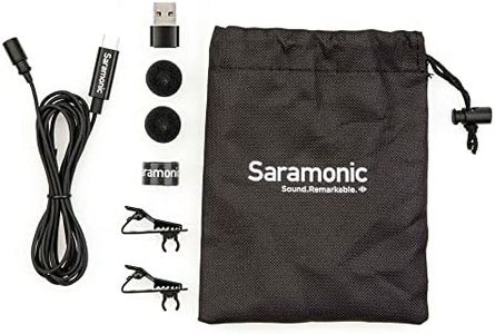 Saramonic LavMicro-U USB C Lavalier Microphone for iPhone 15, iPad, Android, Omnidirectional Condenser Lapel Mic for Vlogging, Interviews, YouTube, TikTok