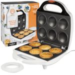 MasterChef Mini Pie and Quiche Maker- Pie Baker Cooks 6 Small Pies and Quiches in Minutes- Non-stick Cooker w Dough Cutting Circle for Easy Dough Measurement and Filling, Mothers Day Gift