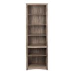 Prepac Home Office Tall 6-Shelf Bookcase, Drifted Gray, 26.25 in. W x 80 in. H x 14.5 in. D