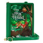 Loungefly Disney Fox and the Hound Classic Books Convertible Crossbody Purse Standard