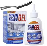 VONT 200 ml Mold Stain Remover Gel Use on Washing Machine Gasket,Sink,Shower and Bathroom Grout - Front Load Washer Cleaning Solution,Heavy Duty Stain
