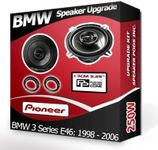 3 Series E46 Speaker upgrade Front Door Pioneer car speakers 5.25" 13cm 250W