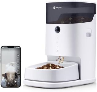 PETGUGU Automatic Cat Feeder with Camera,3.5L Programmable Pet Food Dispenser,1080P HD Night Vision,2-Way Audio & 60s Voice Recorder, Timed Portion Control Auto Feeder for Indoor Cats & Small Dogs