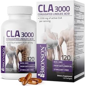 Bronson CLA 3000 Extra High Potency Supports Healthy Weight Management Lean Muscle Mass Non-Stimulating Conjugated Linoleic Acid 120 Softgels