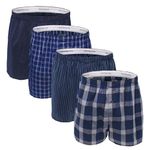 Fruit of the Loom Men's Premium Tag-free Cotton Underwear & Undershirts??? ?? ???? ? ????.?????????????fruit Loo Boxer Shorts, Blues, XL UK