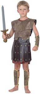 Bristol Novelty Warrior Costume (XL) Childs Age 9-11 Years