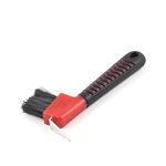 PESSILIN Horse Brush Hoof Pick for Horse with Soft Touch Rubber Handle,Portable Hoofpick,Random Colors