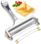 Cheese Slicers for Block Cheese - Cheese Cutter with Wire Stainless Steel, Adjustable Thickness Cheese Slicer for Soft, Semi-Hard Cheeses - Ergonomic Cheese Slicer Manual (Gray) V TOWER