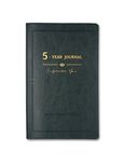 YouthWill Five Year Journal, 5-year Memory Notebook, Daily Journal, Undated Diary, One Line a Day, Soft Cover, Medium, 90gsm paper (Dark Green)
