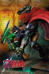 The Legend of Zelda Ocarina of Time Link Vs Ganondorf Nintendo Fantasy Video Game Cool Wall Decor Art Print Poster 24x36