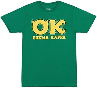 Disney Monsters University OK Oozma Kappa Member Adult Green T-shirt (Adult XX-Large)