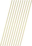 Tynulox 10 Pcs 2.2 mm Dia Brass Rod 8" Length Solid H62 Brass Round Bar for Models, Crafts, Repairs, Electrical