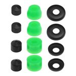 Create idea 12Pcs Long-board Truck Bushings Rebuild Kit 90A PU Shock Absorber Mounts Shock Pads Longboards Skateboards Bridge Pads Bushings Washers Pivot Cups