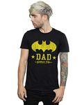 DC Comics Men's Batman I Am Bat Dad T-Shirt Black Large