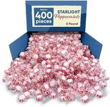 Starlight Peppermints Mints 5 Lb -Approx 400 Peppermint Candy Individually Wrapped - Thanksgiving Christmas Candy Mints