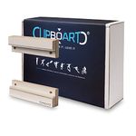 Clipboart® Standard Wall Mount - Bracket - Snowboard - Wakeboard - Kiteboard - Balance Board - Wakeskate - Longboard - 360° Wall Mount (Multiplex White Coated)