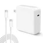 Mac Book Pro USB C Charger, 96W USB C Fast Charger Power Adapter Compatible with New MacBook Air 13 Inch & MacBook Pro 16" 2021 2020 2019 2018, with 6.6ft USB C Cable