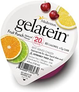 GelaTein Fruit Punch: 20 grams of protein. Sugar free. Ideal for clear liquid diets, swallowing difficulties, bariatric, dialysis and oncology. Great pre or post-workout snack. (36 pack) …