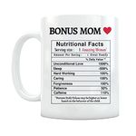 Bonus Mom Gifts,Mom Gifts,Bonus Mom Coffee Mug,Bonus Mom Mothers Day Gifts,Bonus Mom Mugs,Bonus Mom Gifts from Daughter,Son Step Mom Mothers Day Gifts,Bonus Mom Birthday Christmas Gifts Mothers Day Gifts for Mom Bonus Mom Coffee Cups