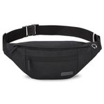 MAXTOP Large Fanny Pack for Women Men with 4-Zipper Pockets Gifts for Enjoy Festival Sports Workout Traveling Running Casual Hands-Free Water-Resistant Sling Waist Pack Bag Carrying of Phones